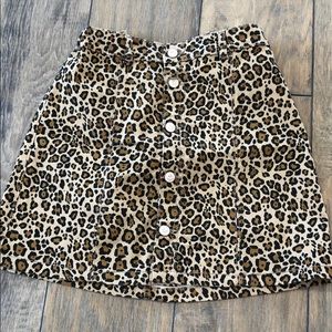 Cheetah print skirt